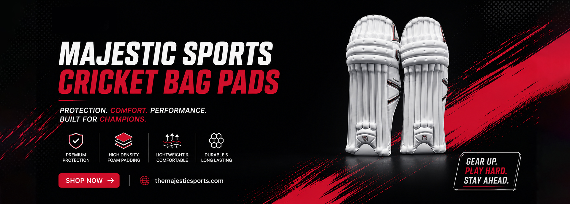Majestic Sports Cricket Bag Pads